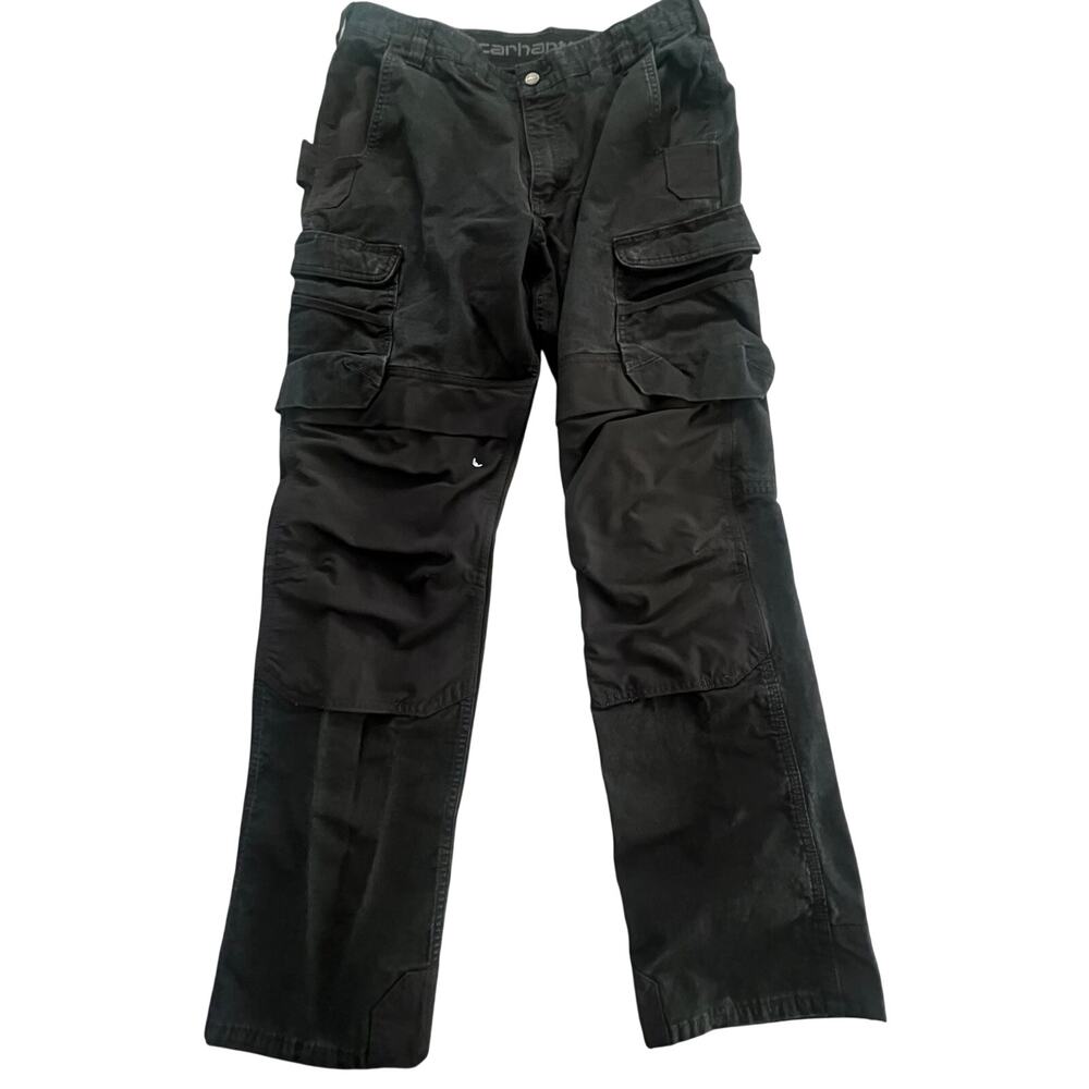 Carhartt Men’s Rugged Flex Steel Cargo Pant SZ 36x32 (measures 34x 30) Black